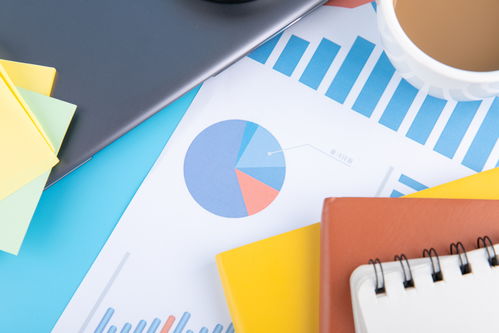 季度報表辦公用品商務(wù)攝影圖 攝影